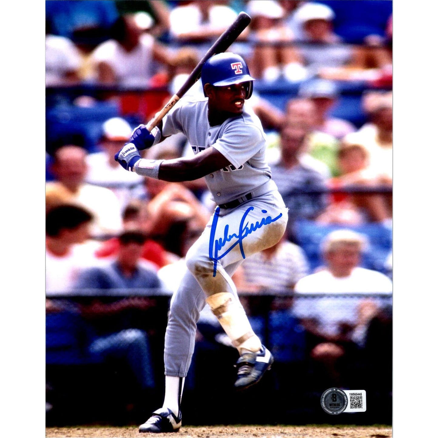 Ruben Sierra Hand Signed 8x10 Photo Picture Texas Rangers Auto MLB BECKETT