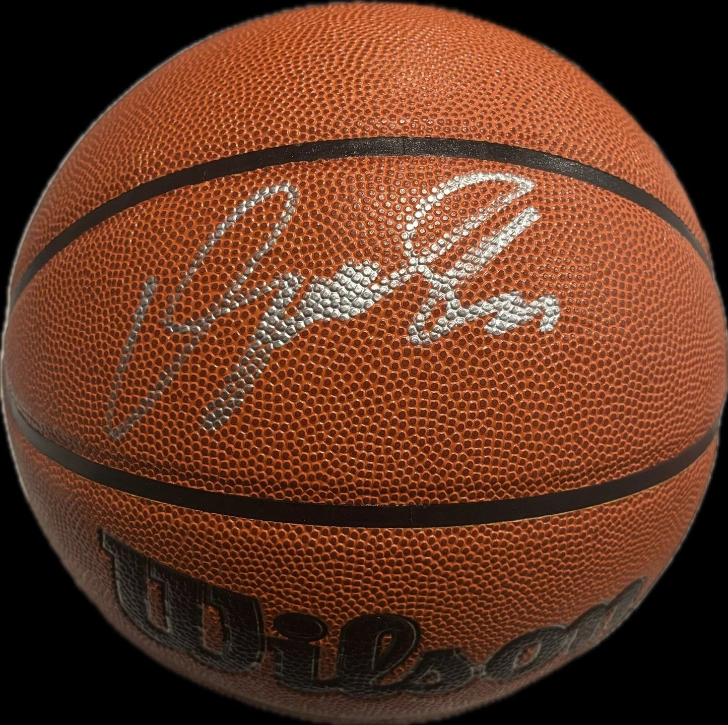 Dominique Wilkins Hand Signed Wilson NBA I/O Basketball Ball Atlanta Hawks