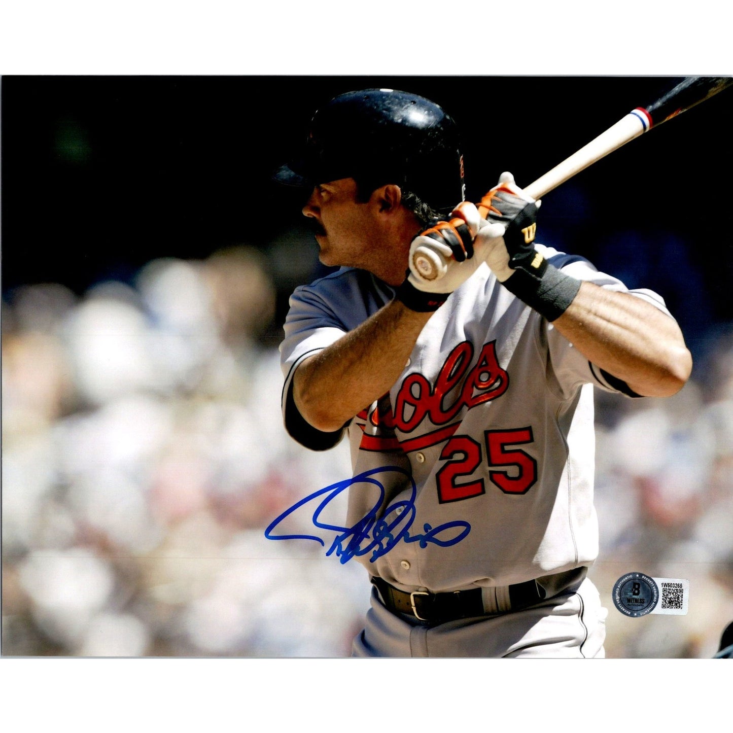 Rafael Palmeiro Hand Signed 8x10 Photo Picture Baltimore Orioles BECKETT Auto