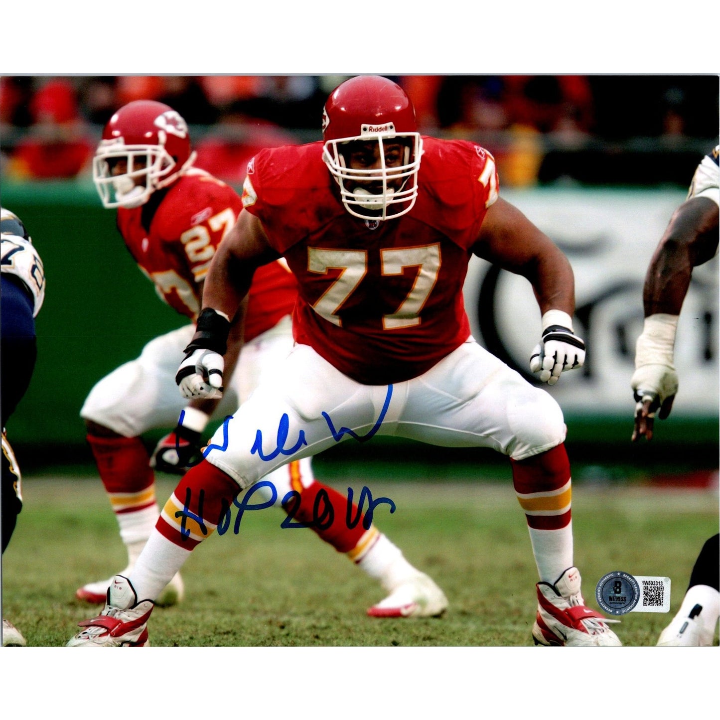 Willie Roaf Signed 8x10 Photo Kansas City Chiefs BECKETT NFL Autographed HOF