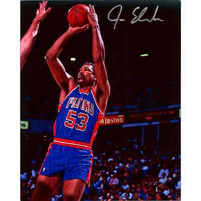 James Edwards Signed 8x10 Photo Detroit Pistons NBA Autographed Picture Proof