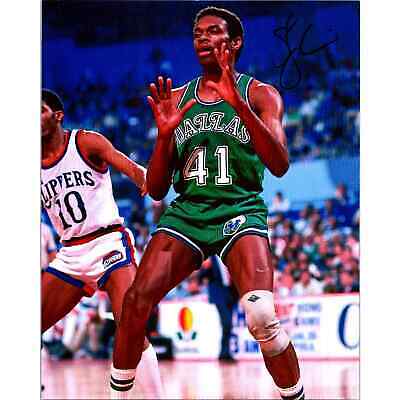 Sam Perkins Signed 8x10 Photo Dallas Mavericks NBA Mavs