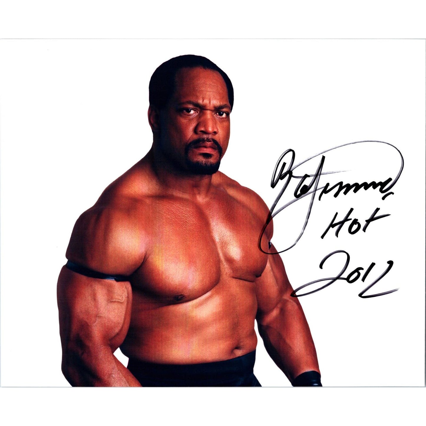 Ron Simmons Signed 8x10 Photo WWF WWE - Beckett Authenticated FAROOQ