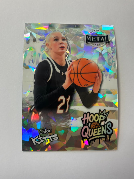 2025 Leaf Metal Women Of Sport Hoop Queens Silver #5 Chloe Kitts 1/1
