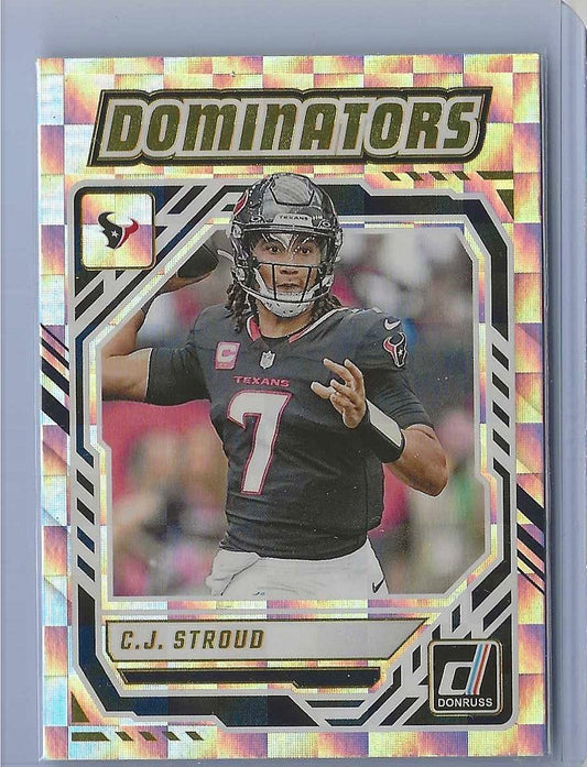 2025 Panini Donruss - C.J. Stroud Dominators #DOM-CSD Houston Texans NFL
