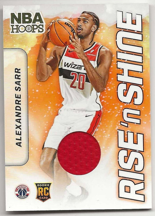 2024-25 Panini Hoops - Rise N Shine Memorabilia Alexandre Sarr #RSM-ASW Patch