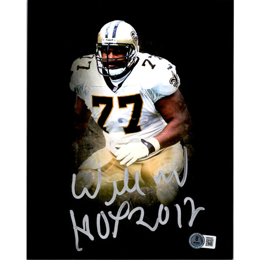 Willie Roaf Signed 8x10 Photo New Orleans Saints BECKETT NFL Autographed HOF