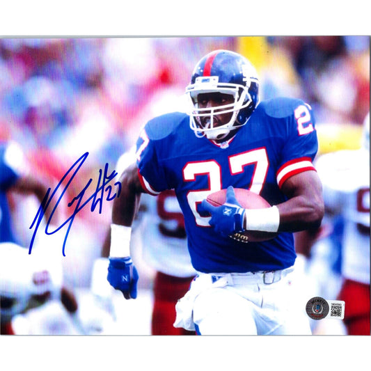 Rodney Hampton Signed 8x10 Photo NY Giants BECKETT Certified Autograph b