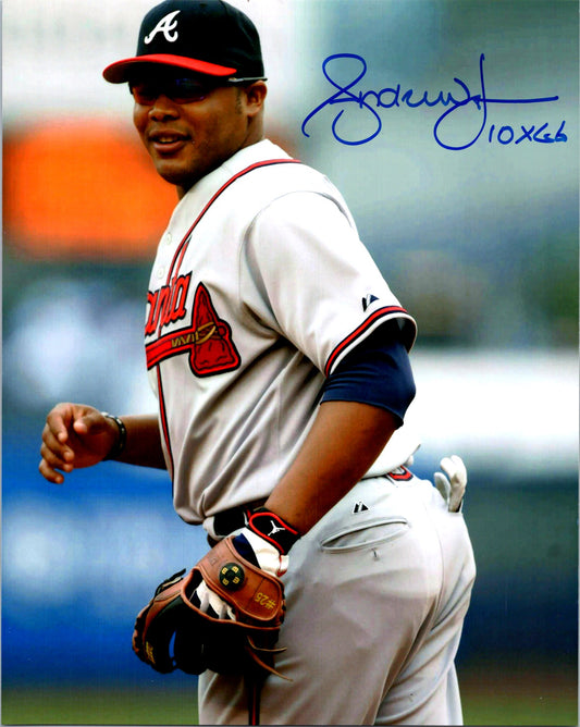 Andruw Jones Hand Signed 8x10 Photo Picture Atlanta Braves