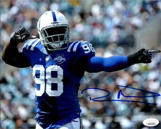 Robert Mathis Hand Signed 8x10 Photo Picture Indianapolis Colts JSA COA