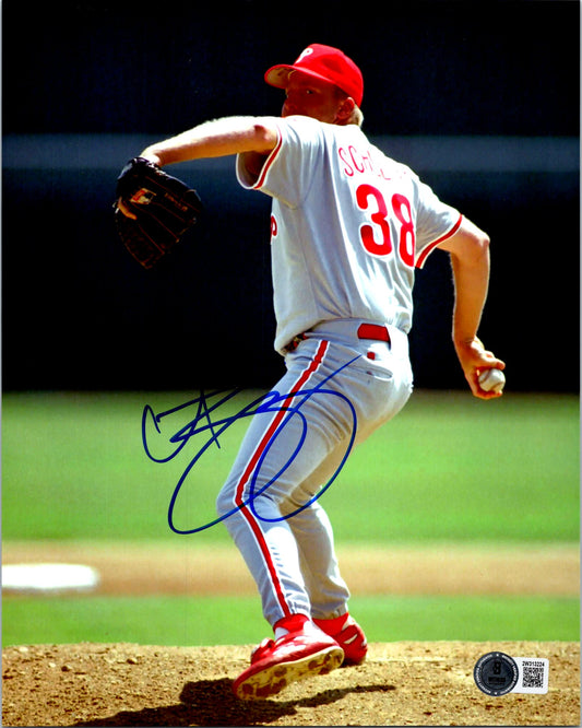 Curt Schilling Hand Signed 8x10 Photo Picture Phillies Beckett COA