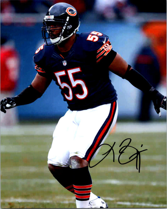 Lance Briggs Signed 8x10 Photo Chicago Bears Football Autographed COA NFL