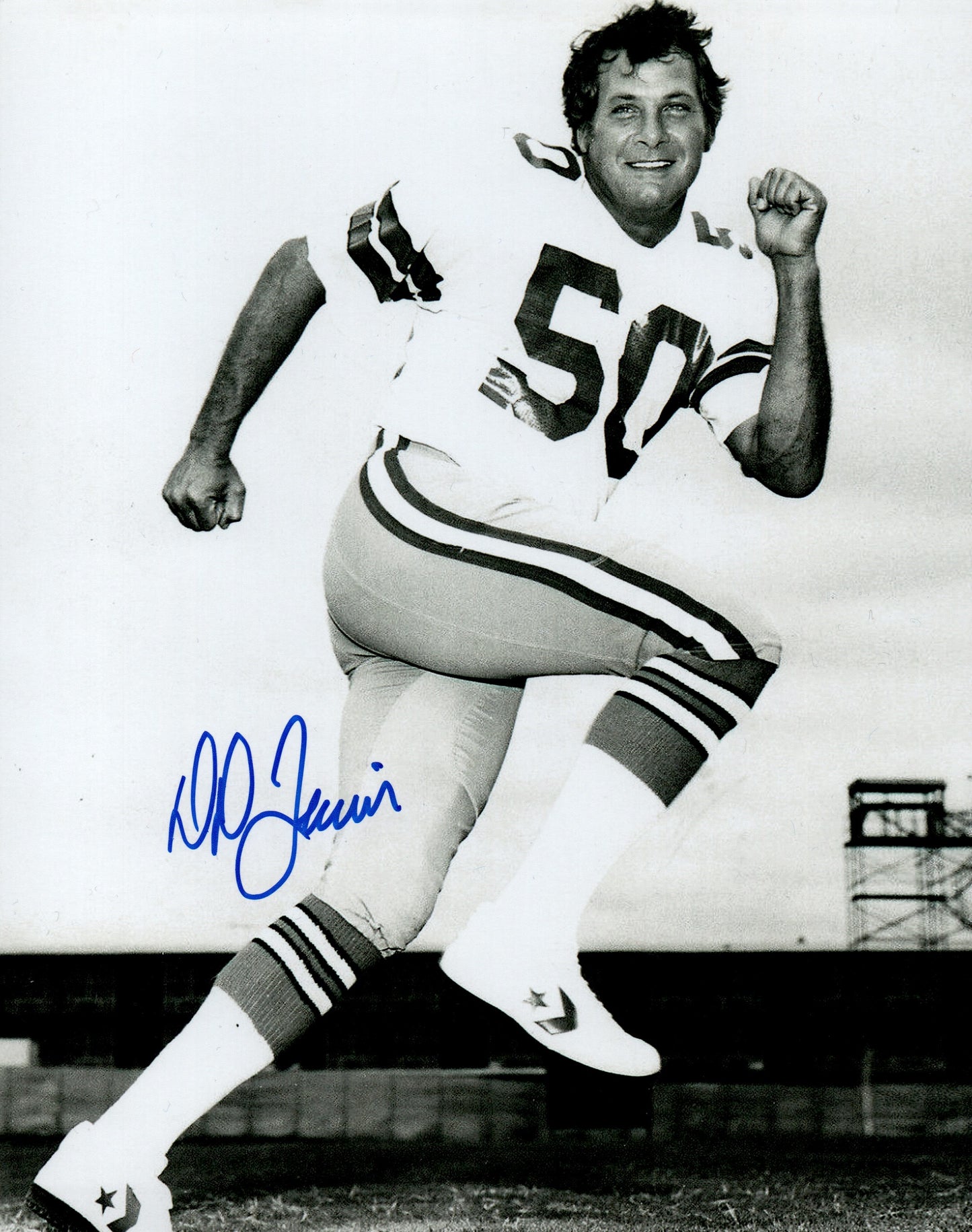 DD Lewis Signed 8x10 Photo Dallas Cowboys COA NFL Autographed