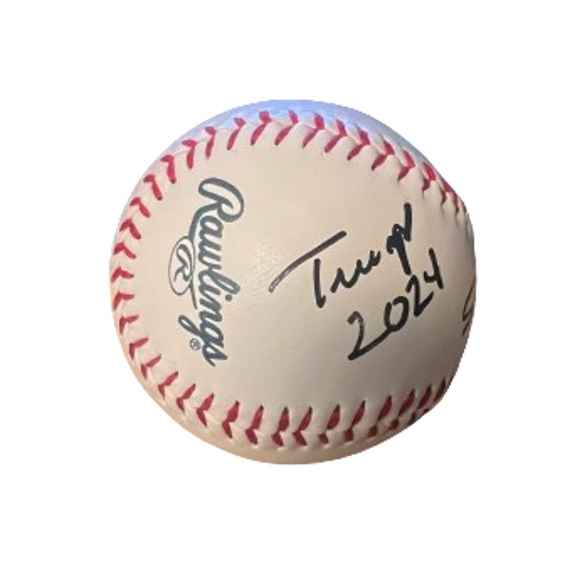 John Rocker Signed Baseball "TRUMP 2024" Atlanta Braves - Autographed