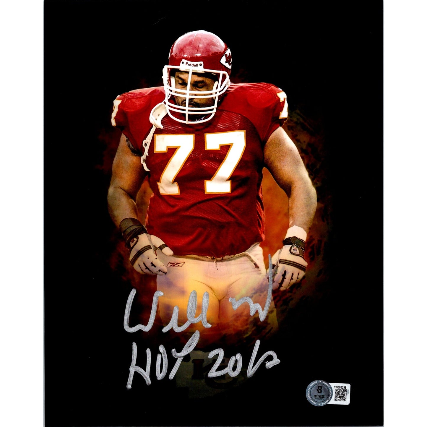 Willie Roaf Signed 8x10 Photo Kansas City Chiefs BECKETT NFL Autographed HOF b