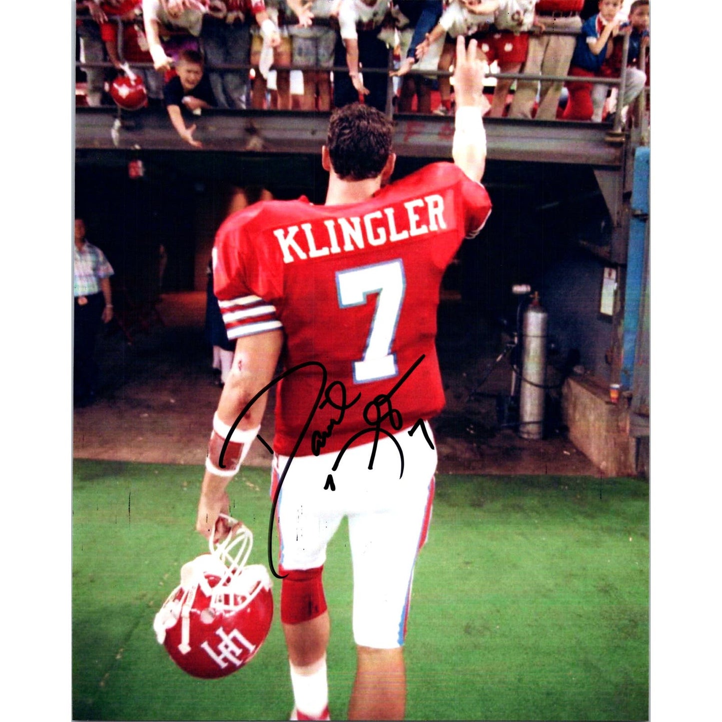 David Klingler Signed 8x10 Photo Houston Cougars Football Autographed COA NCAA