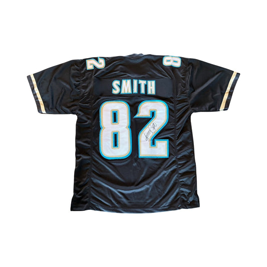 Jimmy Smith Signed Custom Authentic Jersey Jacksonville Black Style Autographed