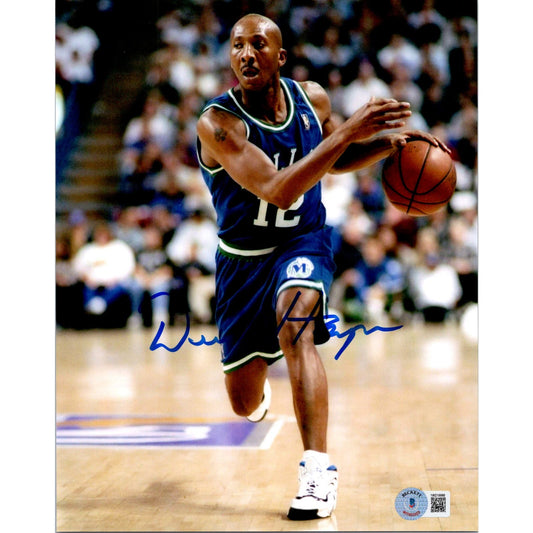 Derek Harper Hand Signed 8x10 Photo Dallas Mavericks NBA Mavs Auto BECKETT