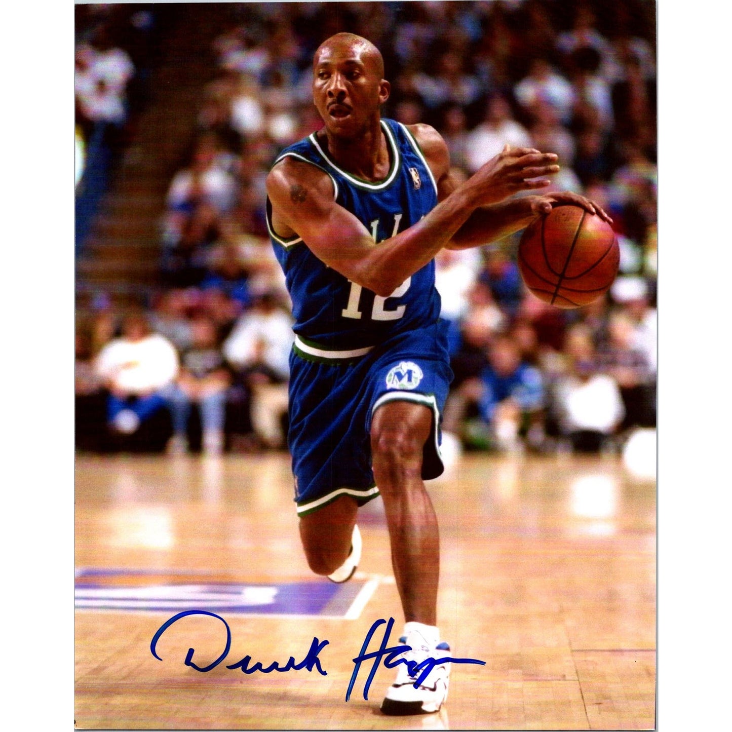 Derek Harper Hand Signed 8x10 Photo Dallas Mavericks Mavs NBA